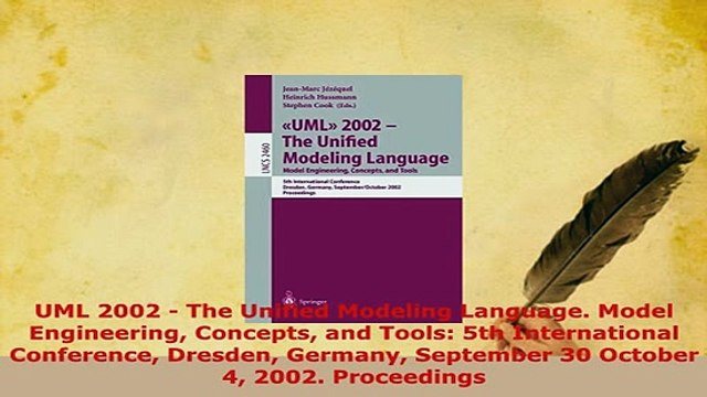 Download UML 2002 The Unified Modeling Language Model Engineering Concepts and Tools 5th Read Online
