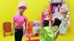 Frozen Elsa & Anna Clothes Shopping with BARBIE!!! Barbie Parody Closet Sitting Part 3 DisneyCarToys