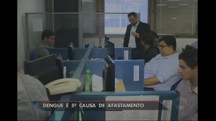 Dengue é a 5ª causa de afastamento de trabalhadores no país