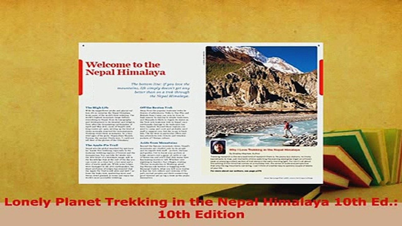PDF  Lonely Planet Trekking in the Nepal Himalaya 10th Ed 10th Edition Download Online