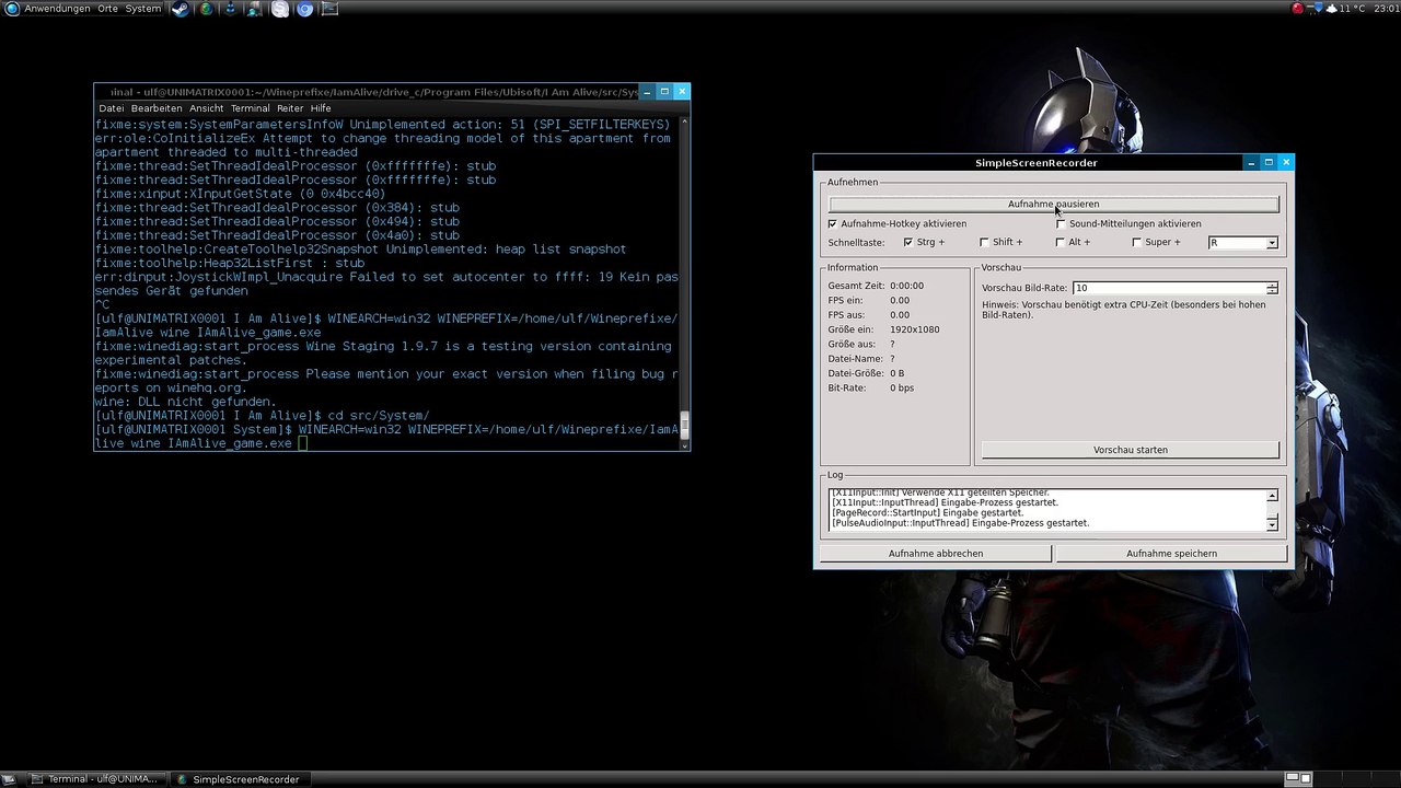 Arch Linux : I am Alive [mesa 11.2 + wine-staging 1.9.7]