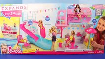 Barbie Sisters Cruise Ship Reviewed by Frozen Elsa and Princess Rapunzel with Little Mermaid Ariel