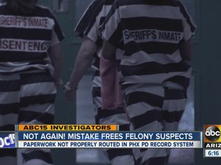 AGAIN! Phoenix police mistake frees felony suspects without charges