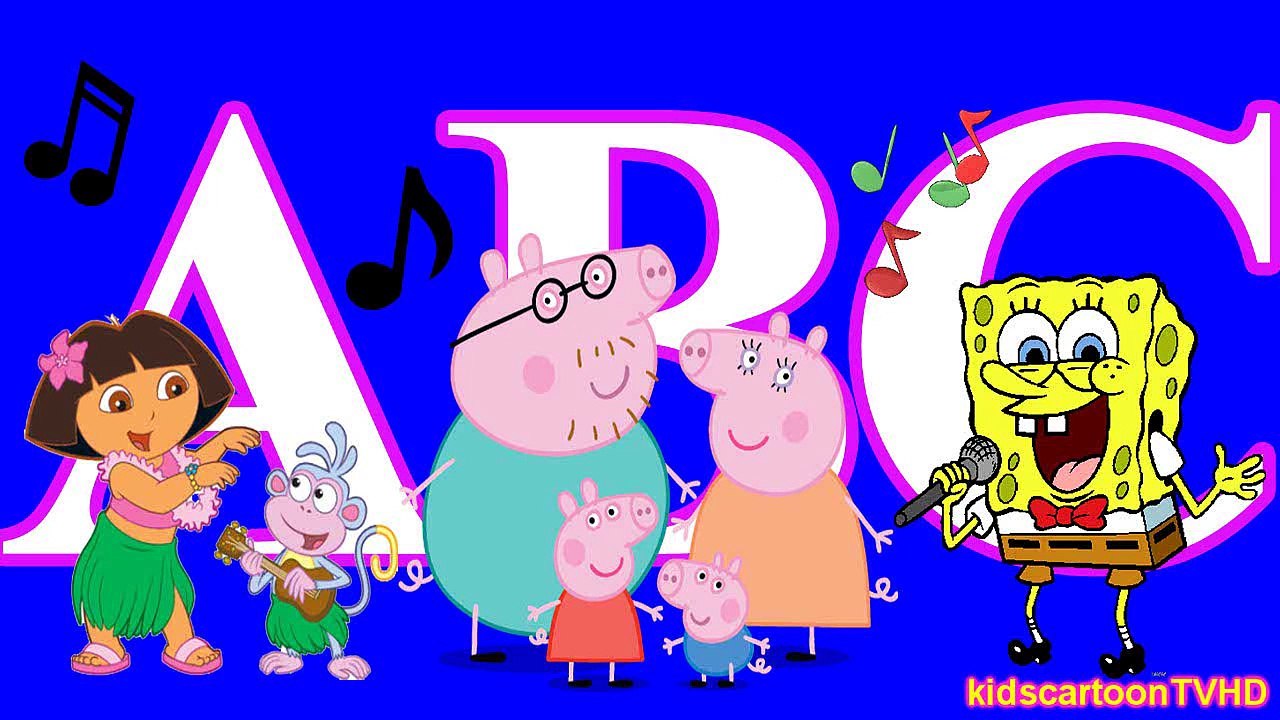 ALPHABET - ABC song with Bubble Guppies and Dora the Explorer Frozen - Kids Learning Song