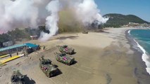 US and S. Korean Military Storm Simulated North Korean Beach
