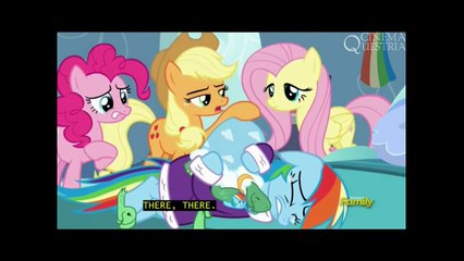 My little Pony:FiM - Fluttershy Makes Rainbow Dash Cry -FULL Scene -With Subtitles