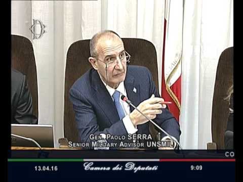 Roma - Fenomeno migratorio, audizione Generale Serra (13.04.16)