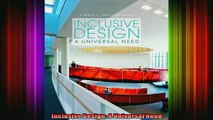 Download  Inclusive Design A Universal Need Full EBook Free