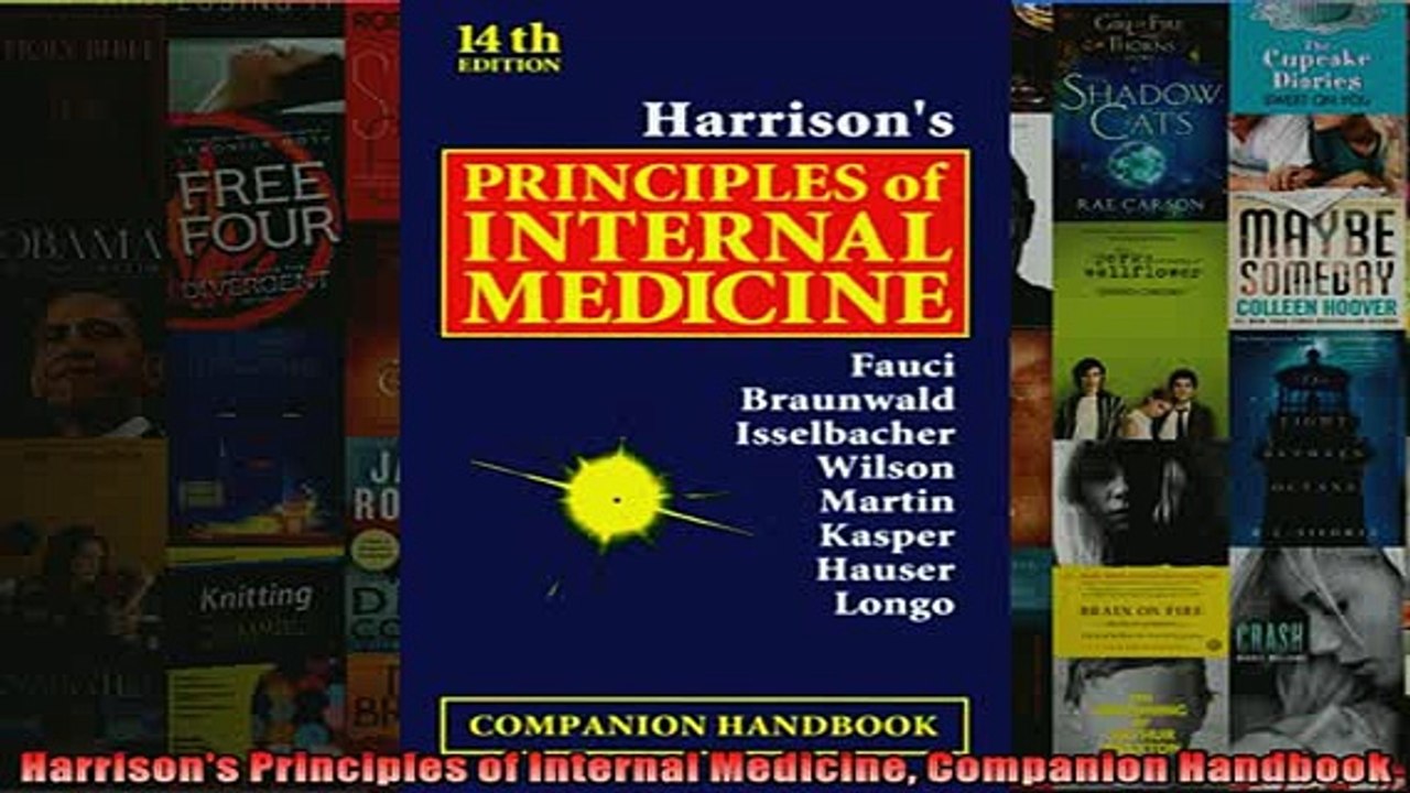 FREE DOWNLOAD  Harrisons Principles of Internal Medicine Companion Handbook  DOWNLOAD ONLINE