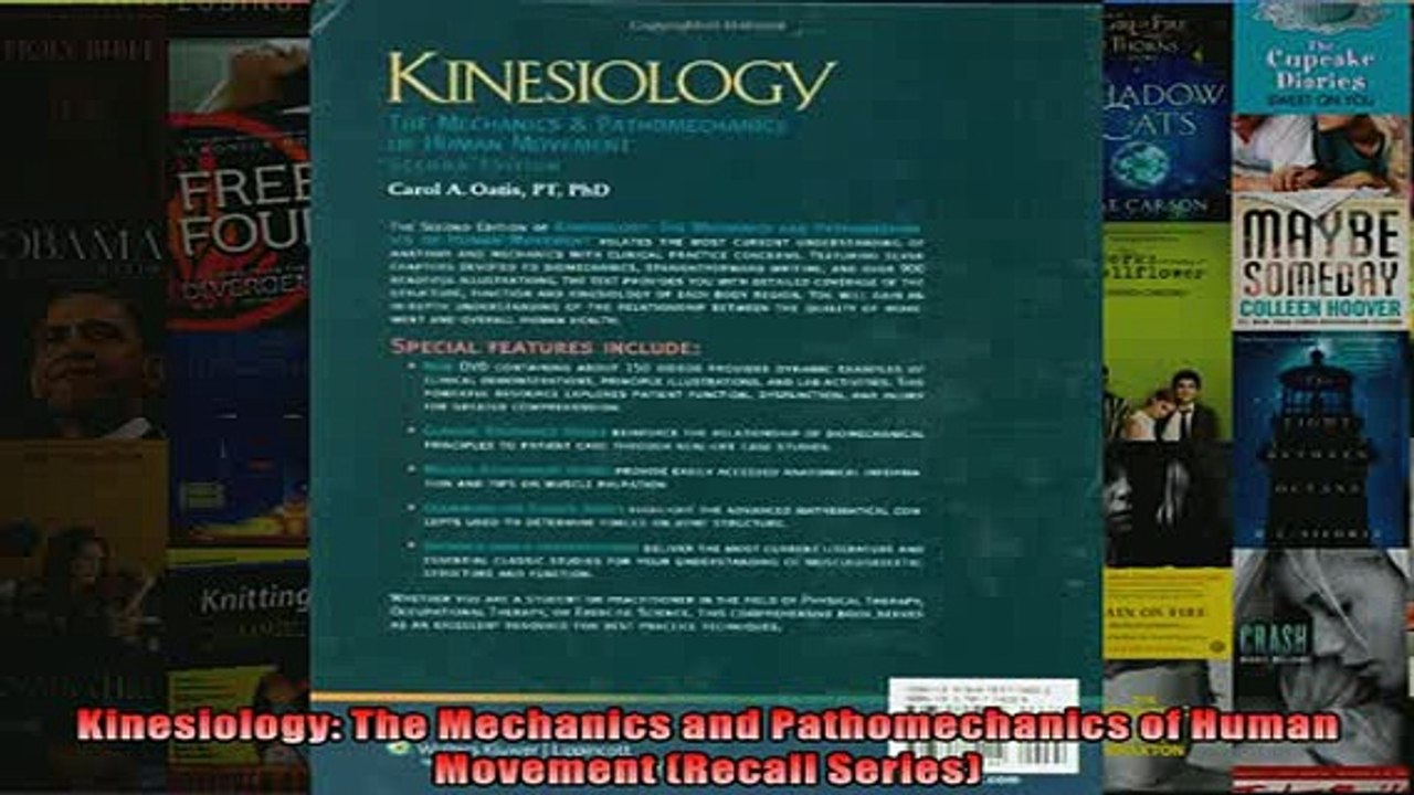 Free PDF Downlaod  Kinesiology The Mechanics and Pathomechanics of Human Movement Recall Series  DOWNLOAD ONLINE