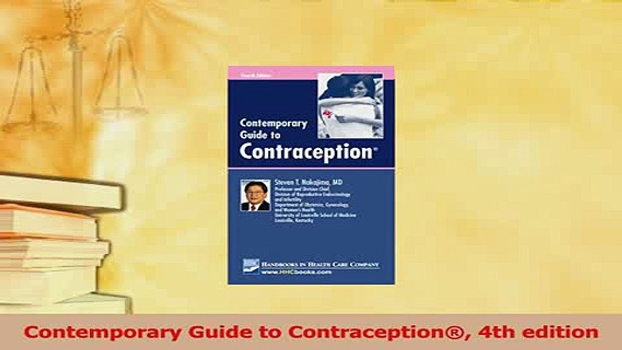 Read  Contemporary Guide to Contraception 4th edition Ebook Free