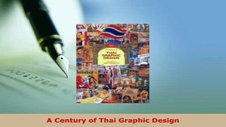 PDF  A Century of Thai Graphic Design PDF Book Free