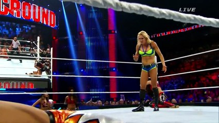 Charlotte vs Brie Bella vs Sasha Banks HD(720p) Battle Ground