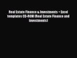 [Read book] Real Estate Finance & Investments   Excel templates CD-ROM (Real Estate Finance