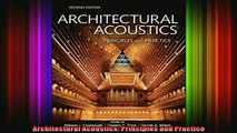 Read  Architectural Acoustics Principles and Practice  Full EBook