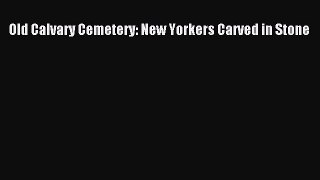 Read Old Calvary Cemetery: New Yorkers Carved in Stone Ebook Free
