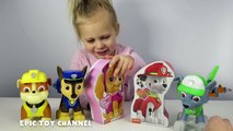 PAW PATROL SURPRISE Candy Marshall, Chase & Skye Candy Surprise Gifts a Paw Patrol Toy Video