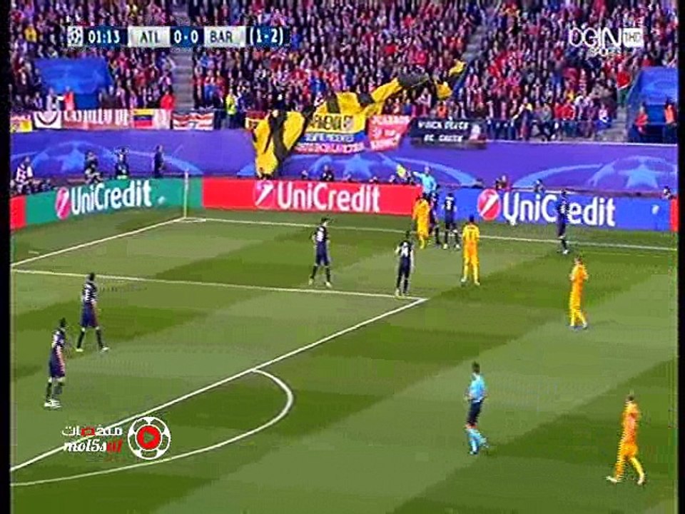 مباراة برشلونة واتليتكو مدريد كامة  تعليق عربى0-2 (الشوط الاول )  اياب ربع النهائى دورى الابطال 13/4/2016