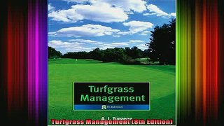 Read  Turfgrass Management 8th Edition  Full EBook