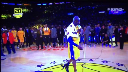Kobe Bryant le speech de son dernier match