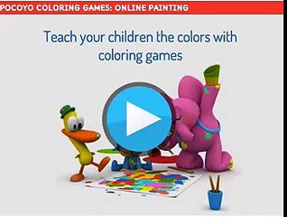 Pocoyo Games Colouring Game