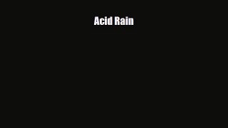 Read ‪Acid Rain PDF Free