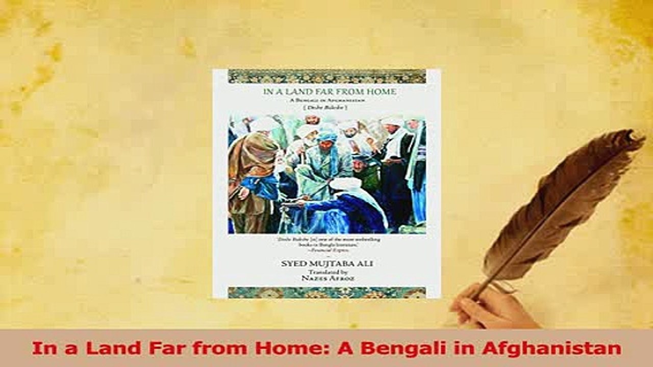 PDF  In a Land Far from Home A Bengali in Afghanistan Download Online
