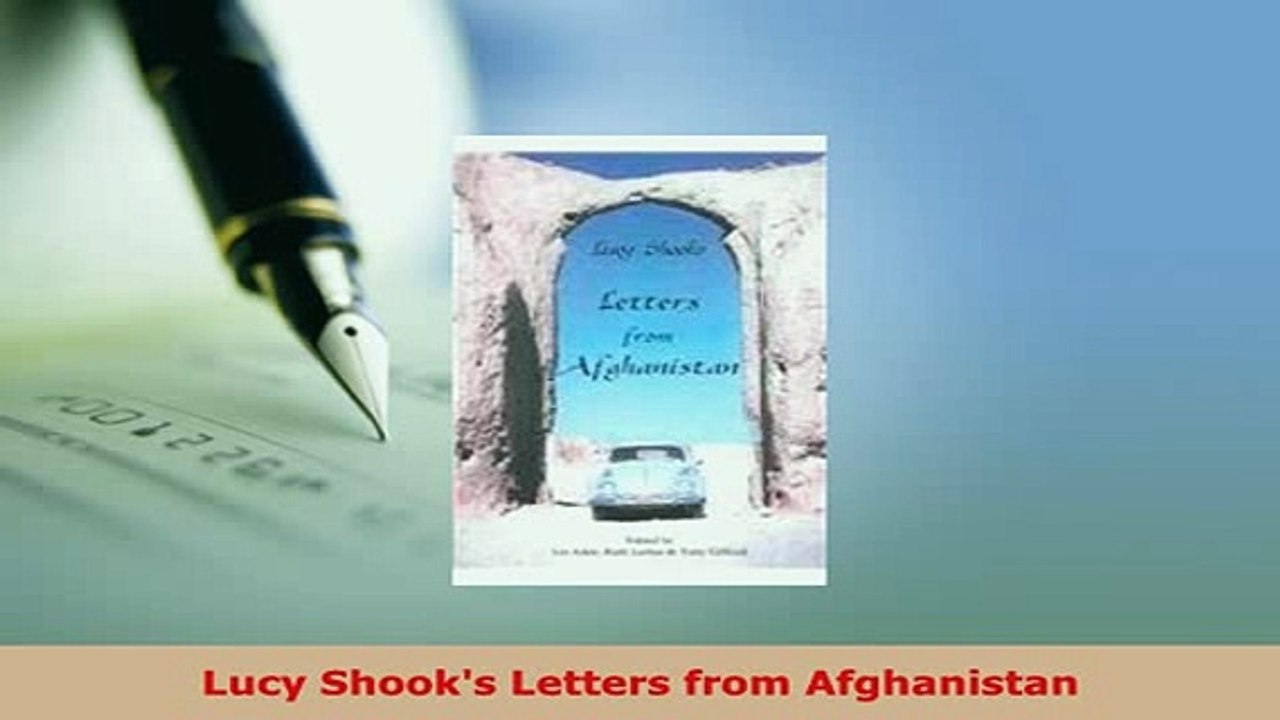 PDF  Lucy Shooks Letters from Afghanistan Download Full Ebook