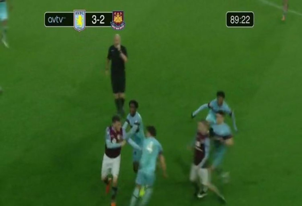 U21: bagarre générale entre Aston Villa et West Ham
