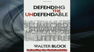 READ book  Defending the Undefendable  FREE BOOOK ONLINE