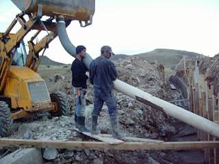 BETONIRANJE NA BRANATA  PODGORECKO EZERO