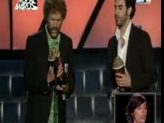 FRANCAIS KISS Sacha baron cohen/Will Farrel MTV VIDEO AWARDS