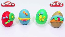 KINDER SURPRISE EGGS!!! - Games PLAY DOH colorful eggs Peppa Pig 2016 lego car toys videos
