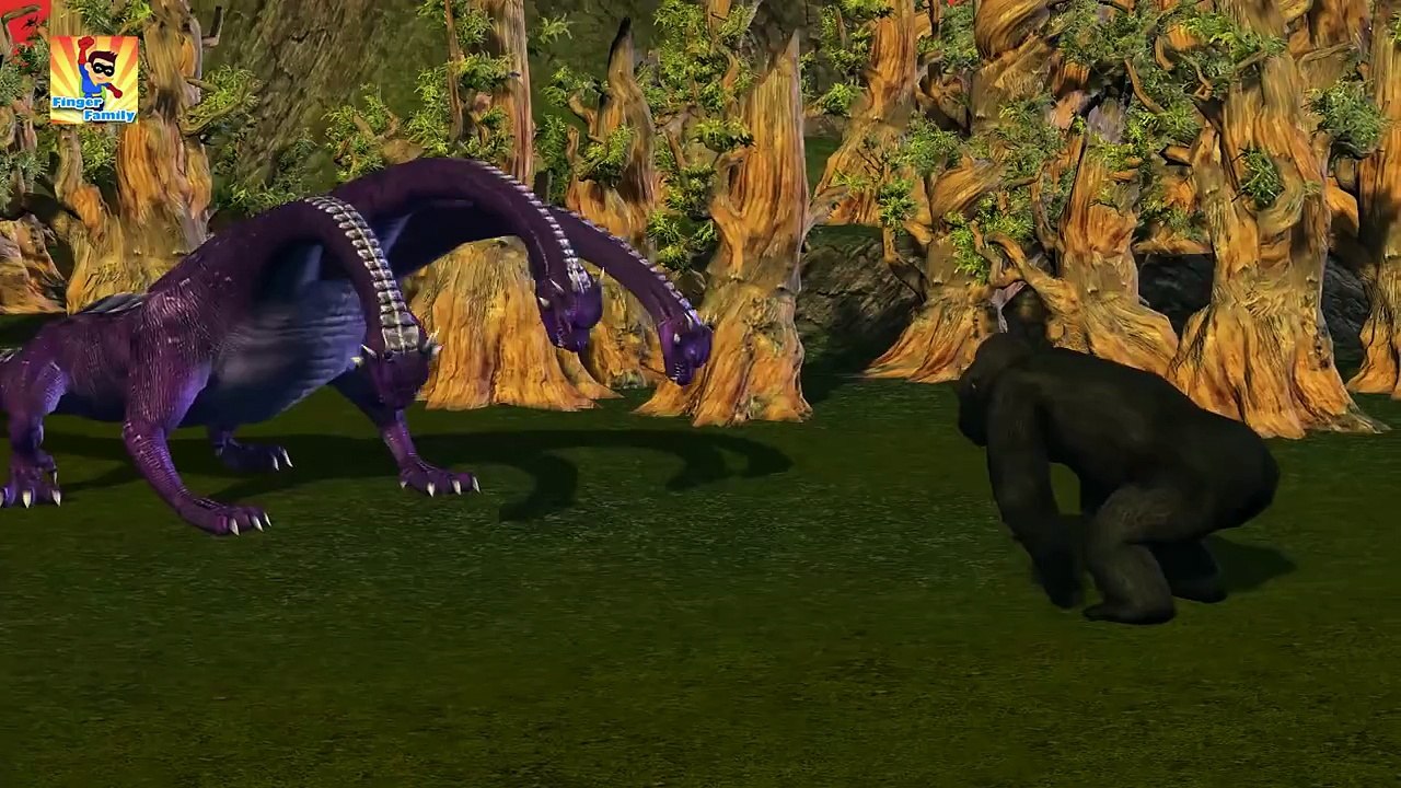 Finger Family Rhymes for Children Gorilla Vs Hydra| Finger Family Rhymes | SuperHero Nursery Rhymes