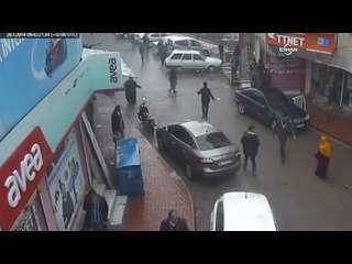 Kız kaçırma sebebiyle çıkan kavga mobese kameralarına yansıdı