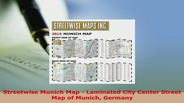 PDF Streetwise Munich Map Laminated City Center Street Map of Munich Germany Read Full Ebook