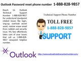 Outlook Password Reset Phone number 1-888-828-9857