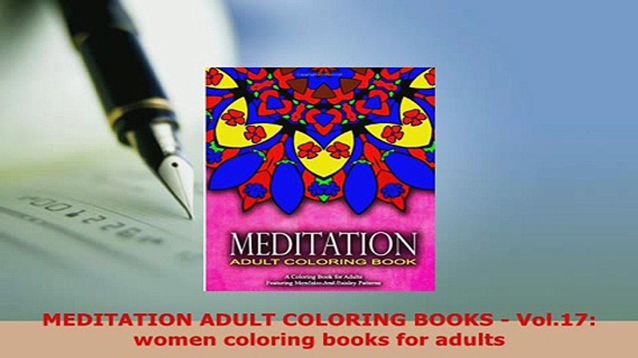 Download  MEDITATION ADULT COLORING BOOKS  Vol17 women coloring books for adults Read Online