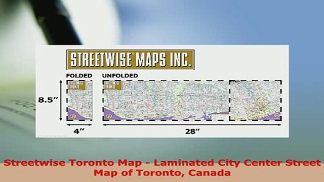 PDF Streetwise Toronto Map Laminated City Center Street Map of Toronto Canada Download Full Ebook
