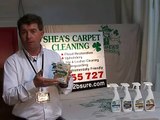 O'SHEA'S Spot Block demonstration as a Pet Hair remover