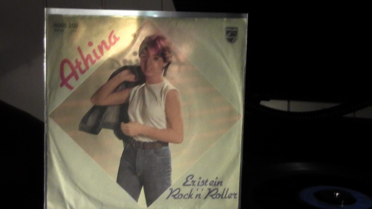 ATHINA auf PHILIPS 6005 209 mit dem Titel 'Er ist ein Rock`n`Roller' Vö 1982
