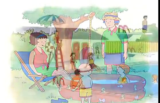 Caillou en Espanol Capitulos Completos Dibujos Infantiles - CAILLOU UN NADADOR MUY BUENO