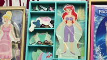 Frozen Elsa Magnetic Doll Dress Up Little Mermaid Ariel, Disney Princess Cinderella DisneyCarToys