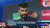 Reacción Gerard Piqué Atletico de Madrid 2 Barcelona 0 Champions League 2016