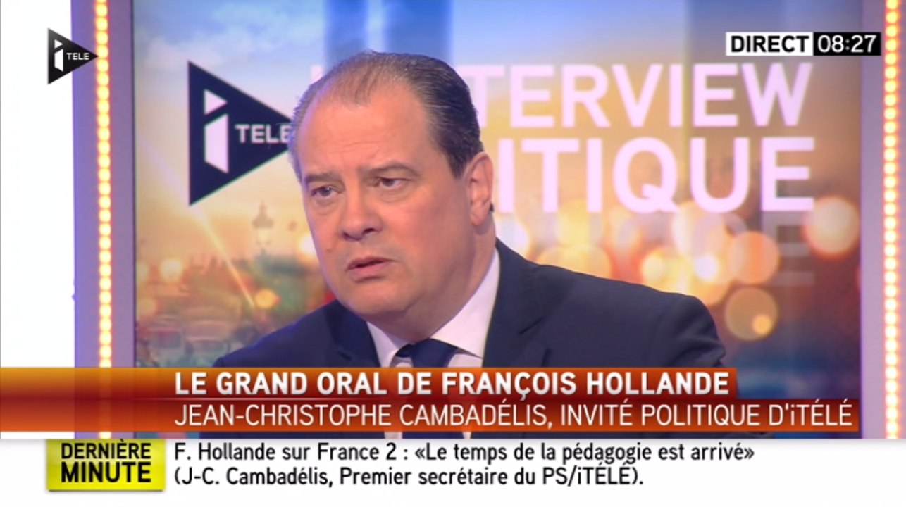 Jean-Christophe Cambadélis : François Hollande «doit parler aux Français, mais…»