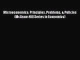 [Read Book] Microeconomics: Principles Problems & Policies (McGraw-Hill Series in Economics)