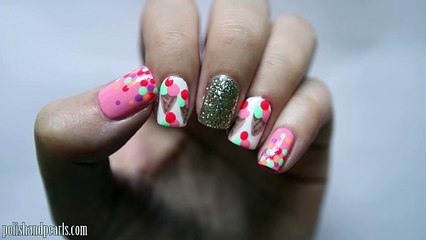 Easy Ice Cream Cone Print Nail Art!!! - by sports academy