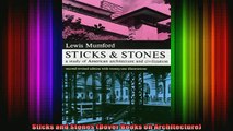 Read  Sticks and Stones Dover Books on Architecture  Full EBook