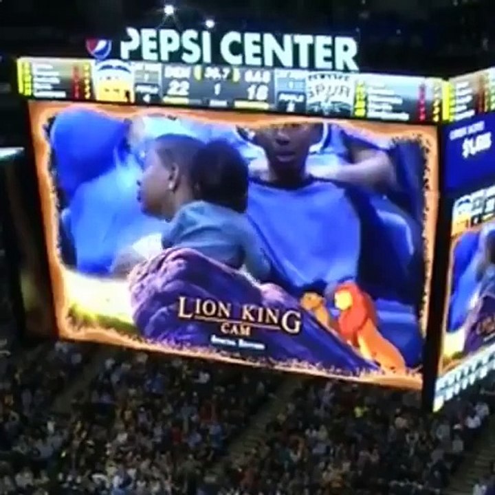 The Denver Nuggets had a Lion King cam last night