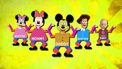 Mickey Mouse vs Toy Story Finger Family Nursery Rhymes Kids(baby) Songs